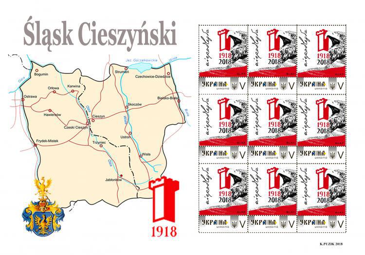 KPUKR01 100. Rocznica Odzyskania Niepodlegoci lska Cieszyskiego II (arkusz)